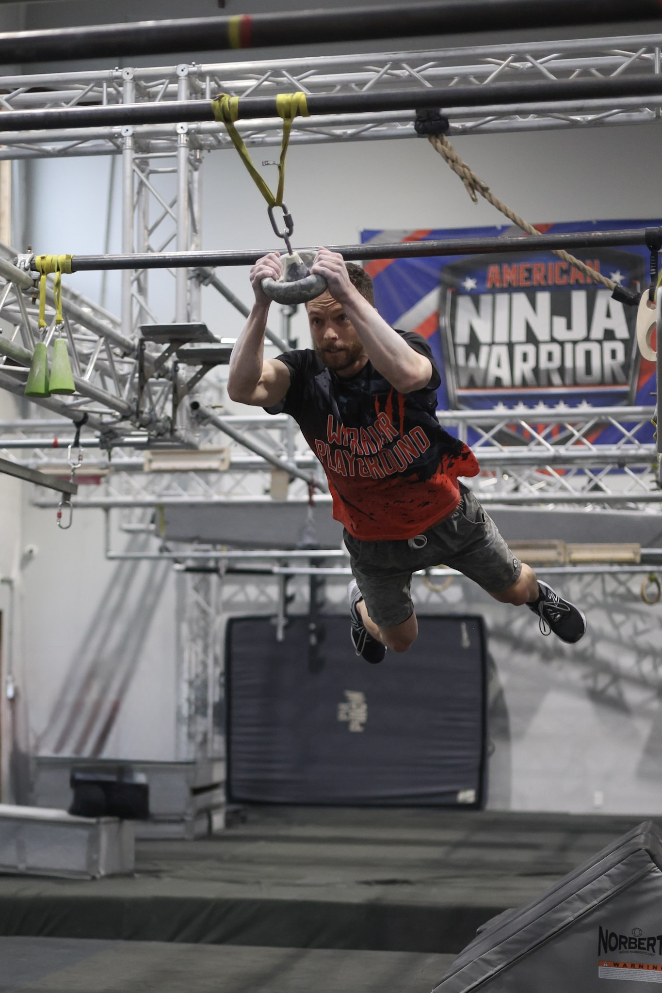 Paul training for Ninja Warrior